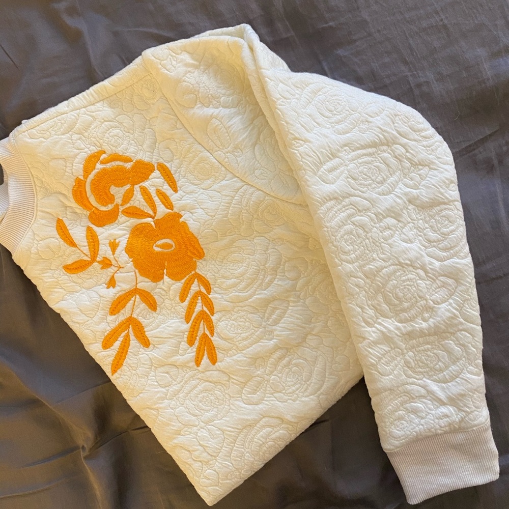 embroidered crew neck sweatshirt ✨Urban Mood